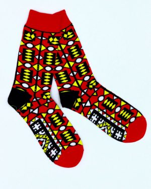 los calcetines kente estampado, calcetines 100% étnicos en Barcelona