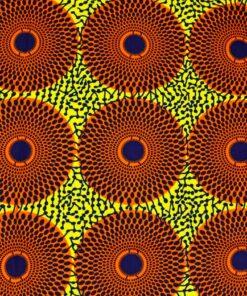 Le tissu Wax est un tissu de coton durable et résistant.