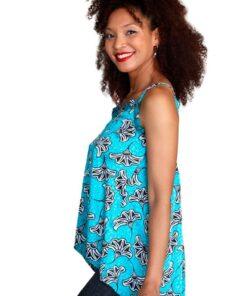 Los tops satinados africanos pueden ser de colores brillantes y vibrantes, lo que los hace perfectos para ocasiones festivas.