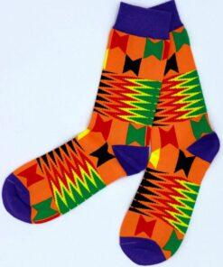 calcetines estampados en tela africana, tela wax en Barcelon