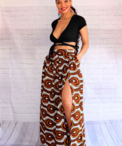 Los vestidos maxi estampados en tela africana son una muestra de la cultura y tradición de esta hermosa región del mundo