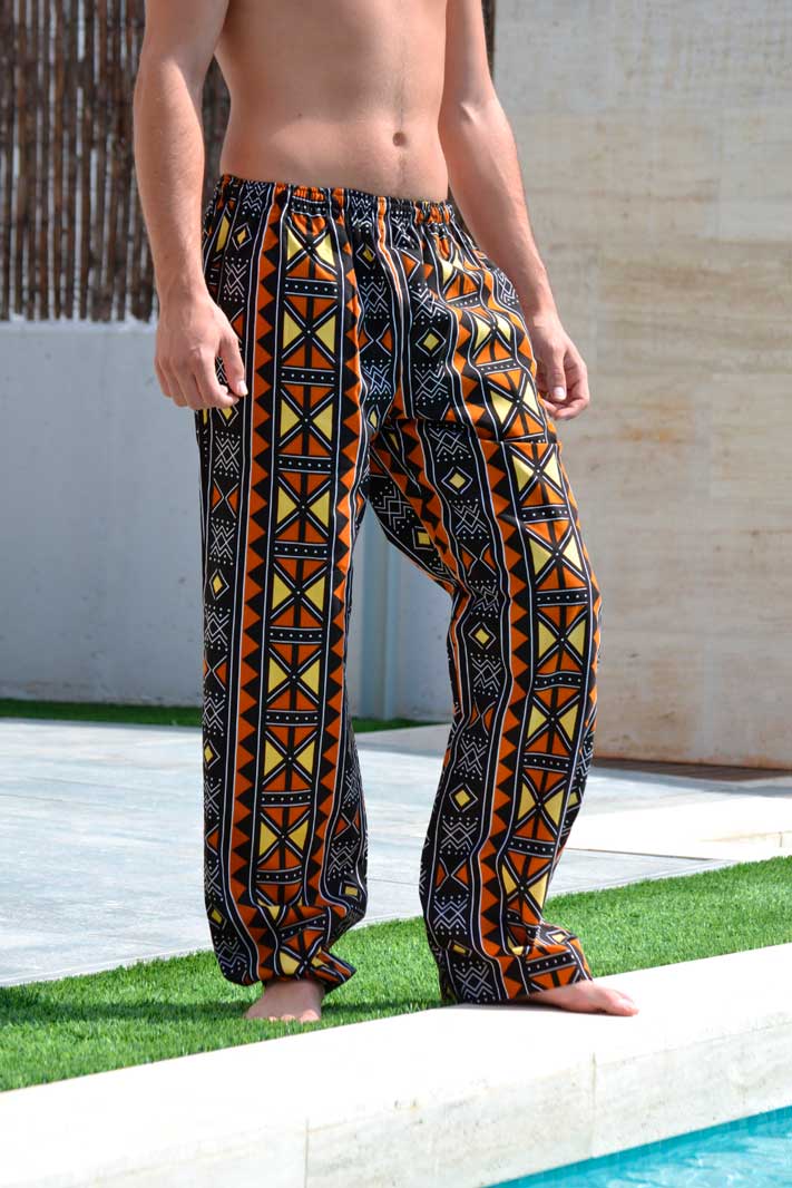 Pantalones africanos de tela: la moda más auténtica y original.