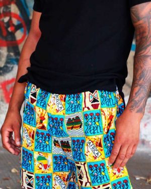 Descubre la belleza de los pantalones de tela africana en nuestra colección exclusiva.
