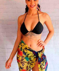 Descubre la belleza de los pareos africanos de gasa estampada