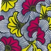 Pañuelo Africano Flor Imperial de algodón con estampado floral multicolor
