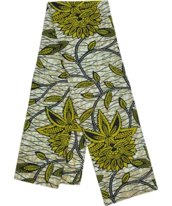 African Scarf Baobab Flower in cotton with a multicoloured floral print