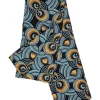 African Scarf Eyes of Africa in cotton with a multicoloured geometric print