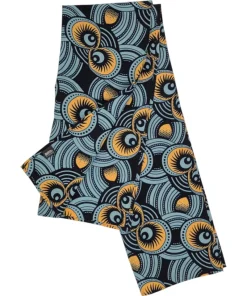 African Scarf Eyes of Africa in cotton with a multicoloured geometric print