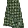 African Scarf Ebony Feathers in cotton with a feather print