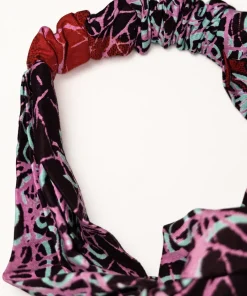 Tropical Neon Turban Headband in printed cotton fabric