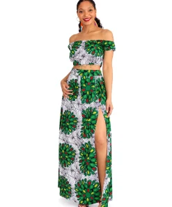 Green Floral Set