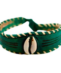 Pulseras africanas de cuero para hombres y mujeres