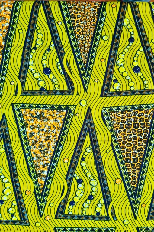 African fabrics with vibrant colors and unique designs.