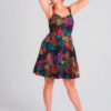 Short dress with african print, perfect for a summer look.