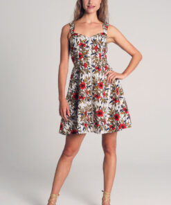 Robe longue africaine en tissu wax à imprimé géométrique